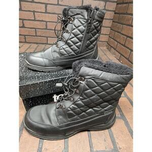 Totes Ellen Women's Size 10 Faux Fur Lined All Weather Footwear Boots Black